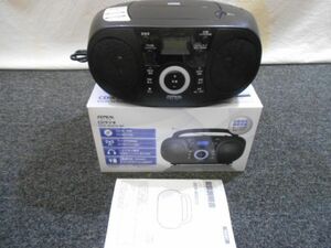 ☆ZEPEAL ゼピール CDラジオ DCR-WS210-BK ブラック 災害用品☆