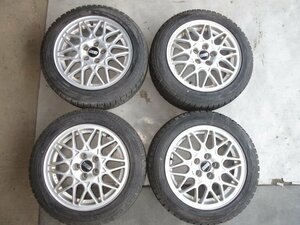 ゴルフⅢ　ＢＢＳ　１５インチ　アルミホイール　４本セット　スタッドレスタイヤ付き