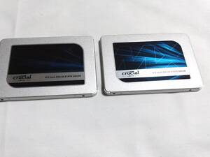 【2点セット】Crucial SSD 500GB SATA 2.5 MX500 クルーシャル【動作確認済】