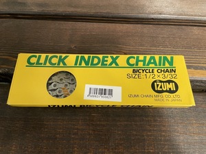 IZUMI インデックスシフト6-7速用薄歯チェーン NP CHAIN 1/8 X 3/32 116L