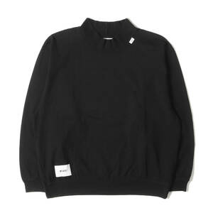 WTAPS ダブルタップス 22AW タートルネック ヘビーウェイト ロングスリーブ Tシャツ V.I.C / TURTLE NECK / COTTON ブラック S