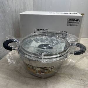 送料無料S83768 鉄人 陳建一 料理道具 ゆで麺鍋 20cm CK-056 IH対応 未使用