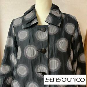 美品◇sensounico◇センソユニコ tb◇ドット2wayコート