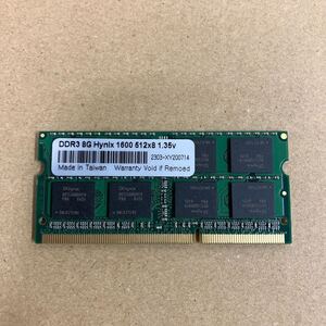 リ51 ノートPCメモリ 8GB DDR3 Hynix 1600 