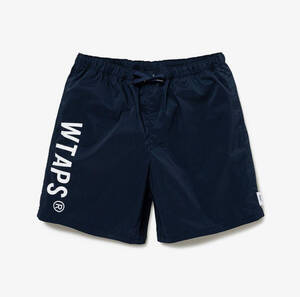 23ss WTAPS SPSS2002 SHORTS CTPL WEATHER SIGN NAVY L＊ダブルタップス ナイロン ショーツ ハーフパンツ DESCENDANT