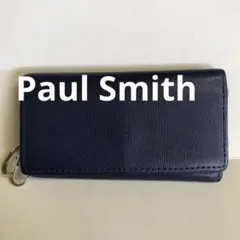 Paul Smith ネイビー レザー キーケース