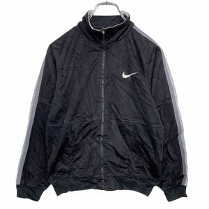 NIKE ジャージジャケット キッズ M 140-152 ブラック グレー ナイキ スポーツ 古着卸 アメリカ仕入 t2110-3679