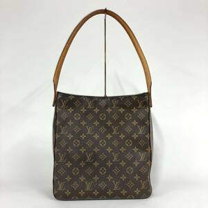 S24-121 1円出品 LOUIS VUITTON ルイヴィトン LV モノグラム バッグ ハンド ショルダー 肩掛け ルーピング GM DU0062 M51145