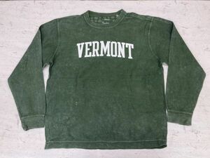 Pressbox by royce apparel バーモント州 VERMONT オールド アメカジ スーベニア 古着 パキスタン製 スウェット トレーナー メンズ M 緑