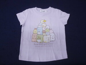 新品TL8804-1　110　すみっコぐらし　半袖Tシャツ　ラベンダー　（レターパック発送）