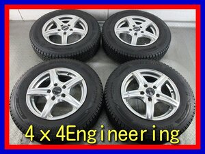 ■中古タイヤホイール■　4ｘ4Engineering 15インチ 5.5J +46 5H 114.3 BRIDGESTONE DM-V3 175/80R15 90Q 4WD ST 激安 送料無料 K223