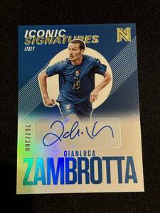 2017 Panini Nobility Soccer Gianluca Zambrotta Auto /300