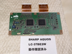 技術サポート可 条件付返品可 SHARP AQUOS LC-37BE2W 「T-CON基板 CPWBX3348TPZ 基盤」液晶表示不良時の修理用 アクオス 動作確認済 テレビ