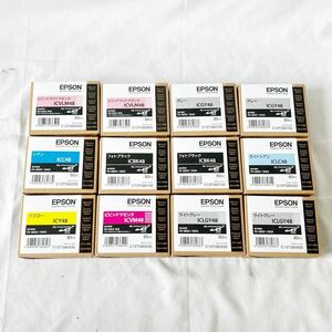 EPSON エプソン インクカートリッジ まとめ PX-5800 PX-5002 ICY48 ICC48 ICLGY48 ICGY48 ICLC48 ICVLM48 ICVM48 ICBK48 未使用現状品