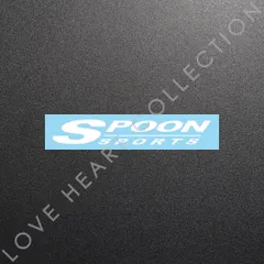 超高品質☆SPOON SPORTS　スプーン スポーツ　カッティングステッカー　ホワイト　1枚　縦24mm×横150mm　すぷーん すぽーつ　|　ロゴ　|　デカール　|　切り文字　|　切文字　|　新品　|　未使用　|　送料無料　|　匿名配送　｜　本舗