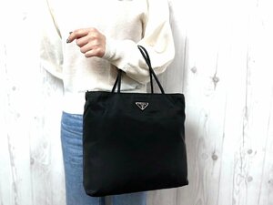 極美品 PRADA プラダ テスート ハンドバッグ トートバッグ バッグ ナイロン 黒 71881Y