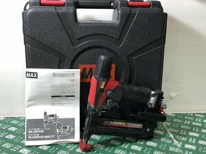 中古品 エア工具 MAX マックス 38mm高圧フロアネイラ エアダスタ付き HA-38F4(D) 内装 タッカー エアタッカー 4mm幅 ITA5U1981AP4