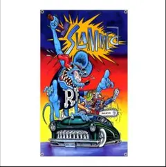 タイムSALE開催★ラットフィンクフラッグ★RatFink★タペストリー★㉑