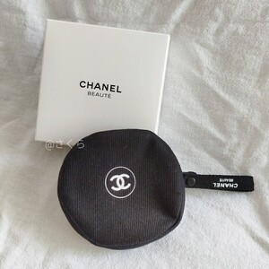 シャネル CHANEL　ノベルティ　ポーチ　ミニポーチ　小銭入れ　ブラック　非売品新品未使用　箱付き