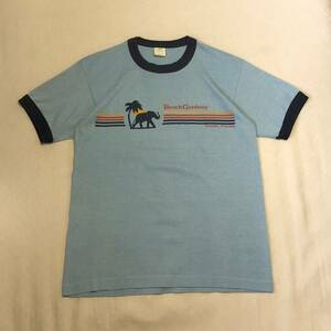 リンガー トリム◎ 80s USA製 ビンテージ tシャツ M 1980年代 70s 90s ロック バンド T ヴィンテージ Tシャツ US古着 アメリカ製