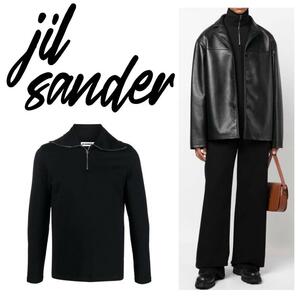 Jil Sander 23AW ハーフジップ プルオーバー ブラック Msize