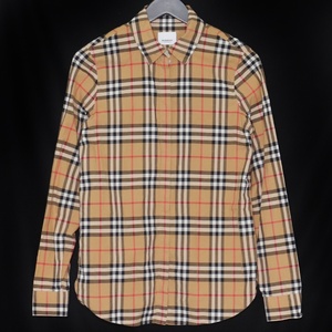 BURBERRY LONDON チェック長袖シャツ サイズUK4 ブラウン 8014010 バーバリーロンドン レディース chack shirt