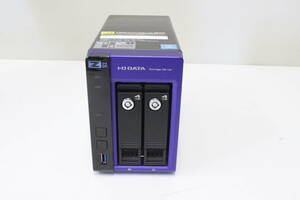 B222 I・O DATA ストレージ サーバー LAN DISK NAS HDD 4TB*2 計8TB HDL-Z2WQ8D　アダプタ付属