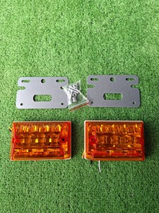 マーカー 24V トラック アンバー 黄色 LED 角型 サイド 