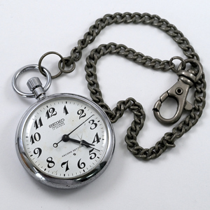 ヴィンテージ SEIKO セイコー Pocket watch 懐中時計 Second Setting 手巻 動作品 パーツ取 #N45-127