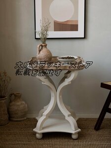 高級家具◆フランス風◆サイドテーブル テーブル 物置 カントリー雰囲気 リビング用 q1961