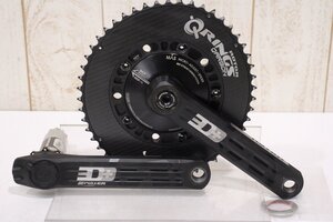 ★ROTOR ローター 3D+ Q-RINGS QARBON 170mm 50/34T 2x11s INPOWER 左側計測パワーメータークランクセット BCD:110mm 美品