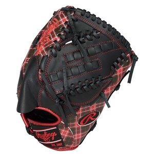 1619550-Rawlings/軟式グラブ HYPER TECH グラフィック タータンチェック 投手 ピッチャー