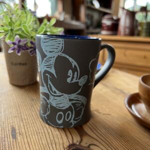 y790 DISNEY ミッキーマウス「Hi,there！」マグカップ グレー【 FAC-014182-20045 】東京ディズニーリゾート(TDR) Mickey Mouse