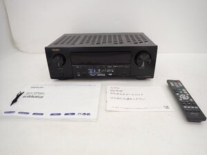 DENON デノン デンオン AVアンプ AVサラウンドレシーバー AVR-X550BT 2020年製 説明書/リモコン付 ∽ 71089-4