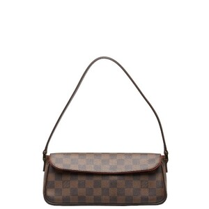 ルイ ヴィトン ダミエ レコレータ ショルダーバッグ ハンドバッグ N51299 ブラウン PVC レザー レディース LOUIS VUITTON 【中古】