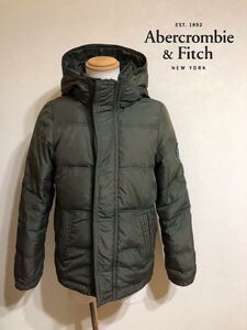 Abercrombie & Fitch アバクロンビー&フィッチ KEMPSHALL アウター ジャケット サイズS 長袖 グリーンカーキ ダウン フェザー