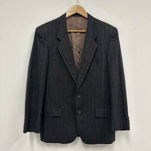 ポールスミス Paul Smith シングルジャケット ストライプ柄 グレー系 メンズ M 総裏 ノーベント テーラード a279