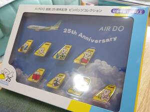 AIR DOピンバッチコレクション　エアードゥ開業25周年記念機内販売品