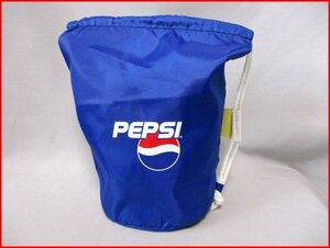 PEPSI/ペプシ◇500ペット4本売り用レジャー巾着　未使用　NV　H29cm