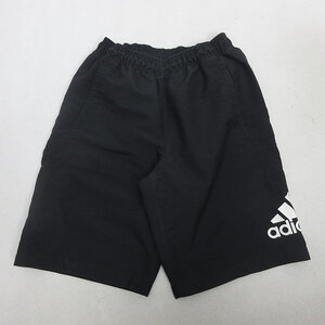 s■アディダス/adidas トレーニングハーフパンツ/スポーツ【S】黒/MENS/127【中古】