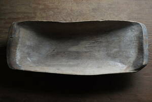 古い 18-19世紀 スウェーデン ミルクボウル 長角鉢 / 1800年前後 / アンティーク 北欧 フォークアート 古道具 