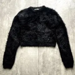 PUNK grunge y2k SHAGGY KNIT 短丈　ギャル　rock