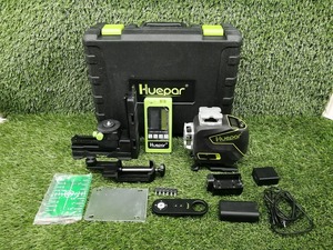 中古 Huepar ヒューパー 16ライン グリーンレーザー墨出し器 + 受光器 S04CG