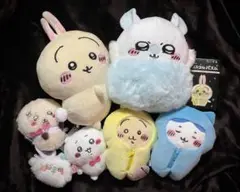 ちいかわ プライズ品まとめ うさぎ、ハチワレ、モモンガ、ラッコ