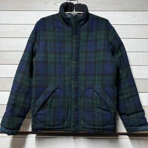 SIZE L GOODENOUGH HARRIS TWEED WOOL JACKET グッドイナフ ハリスツイード ウール ジャケット ブロックチェック GDEH GE