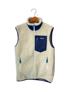 patagonia◆CLASSIC RETRO X VEST/フリースベスト/S/ポリエステル/CRM/23048FA18