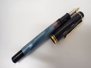 Pelikan M250 (350 Traditional) ペリカン トラディショナル 万年筆 ブルーマーブル (12C-500 F 細字) 西ドイツ製 ∩ 70553-2