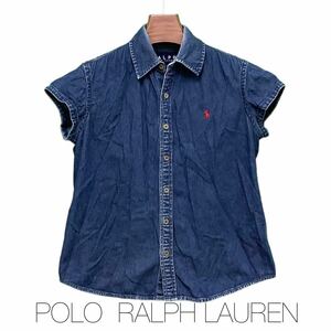 POLO, RALPH LAUREN ,ポロ,ラルフローレン ,半袖シャツ ,デニムシャツ , トップス, 古着