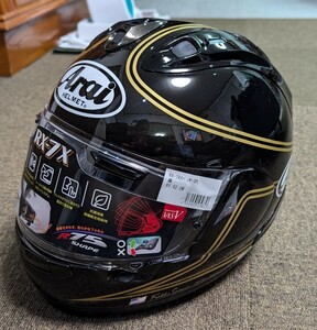 アライ RX-7X SPENCER SPL XLサイズ 中古品 61-62cm Arai 2020年製 南海部品限定 ナンカイ スペンサー ブラック ゴールド 黒金 仏壇カラー