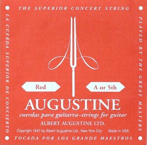 AUGUSTINE RED 5弦 クラシックギター弦 バラ弦 オーガスチン 赤